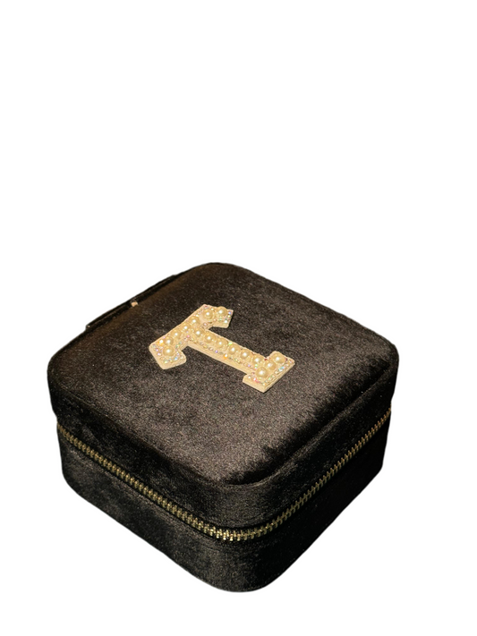 Black square Jewelry velvet organizer