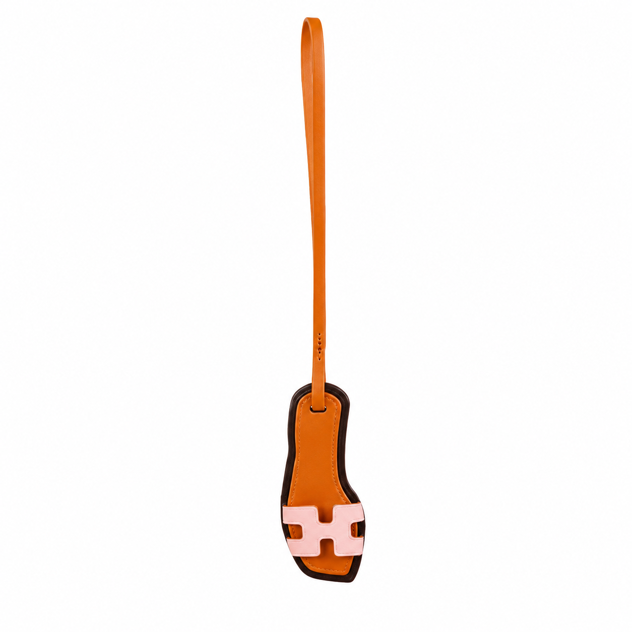 Hermes Mini Sandal Leather Bag Charm