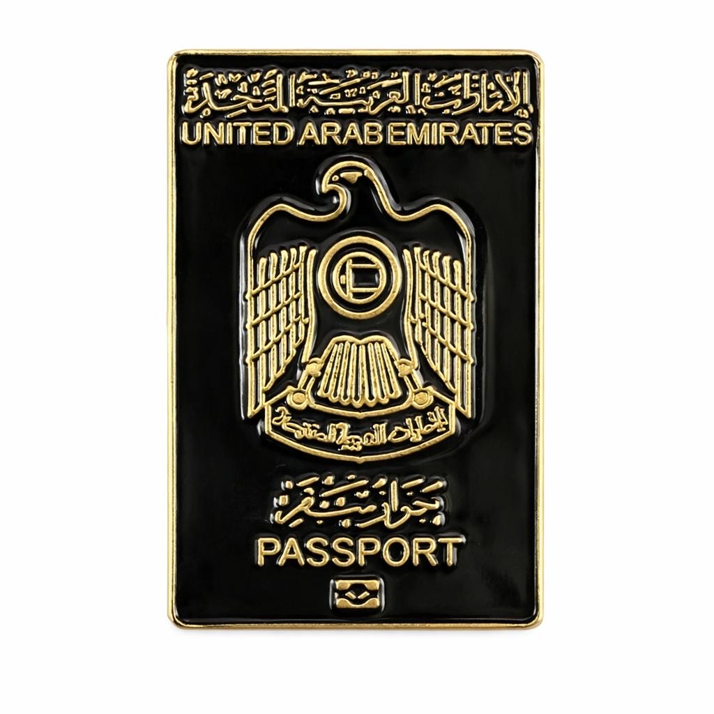 UAE passport – Metal Phone Charm Sticker
