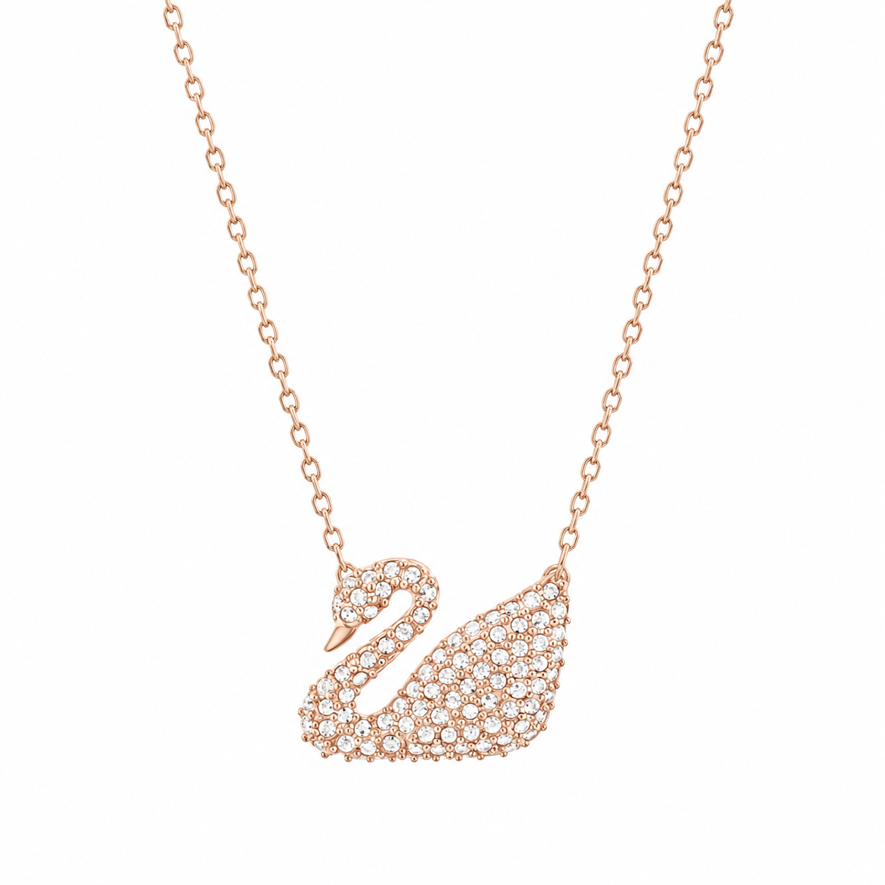 Swarovski Swan Pendant, White crystals, Gold tone plated (Immediate Delivery Available) COME’S WITH BRANDED PACKAGING
