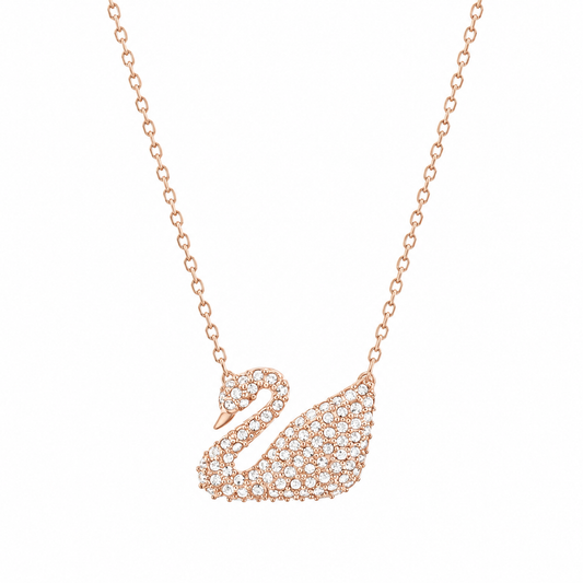 Swarovski Swan Pendant, White crystals, Gold tone plated (Immediate Delivery Available) COME’S WITH BRANDED PACKAGING