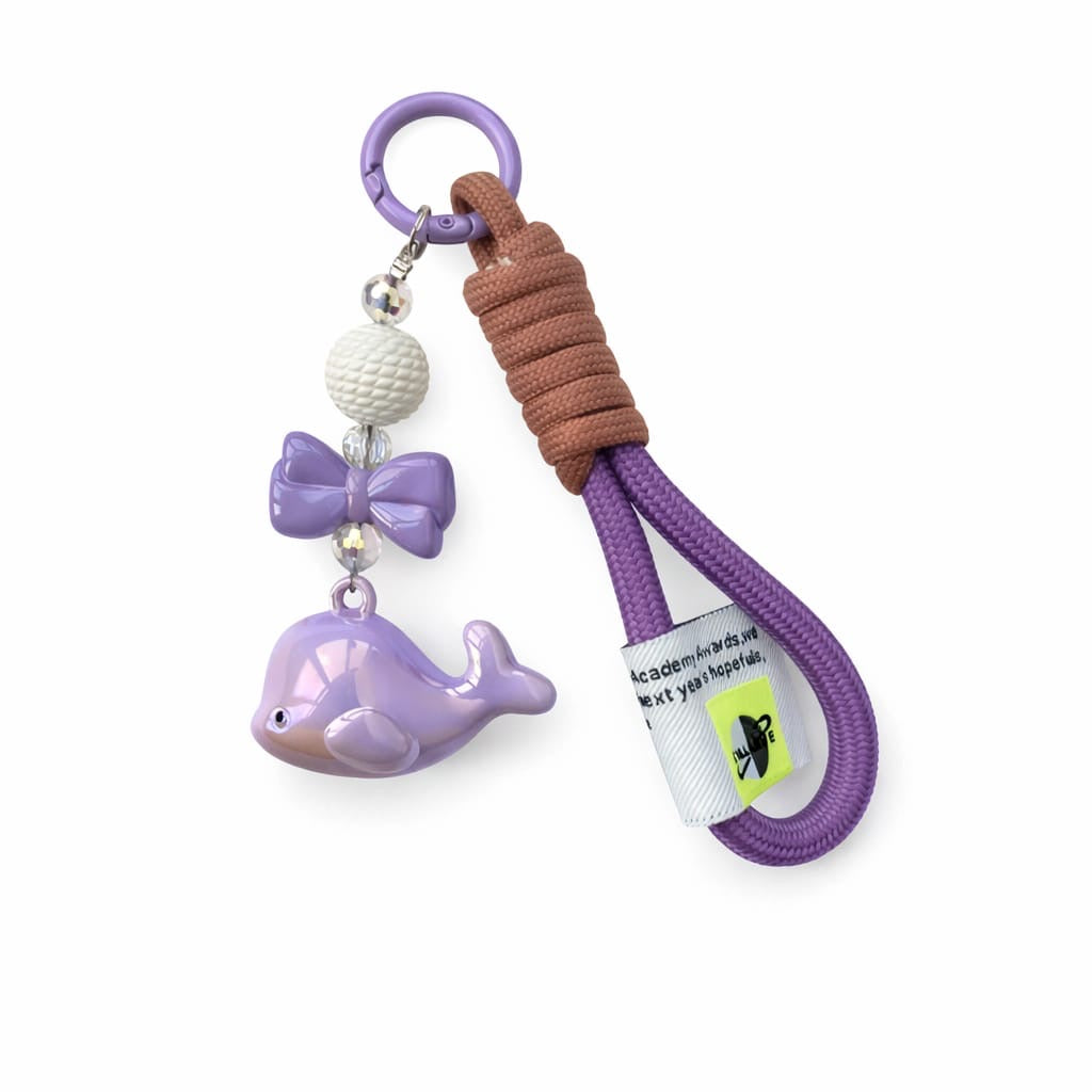 Dolphin bag charm keychain