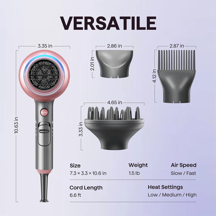 Wavy talk Blown Away
Ionic Hair Dryer (Immediate Delivery available)