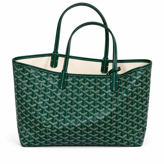 Green Goyard tote bag Magnetic box packing with dust bag