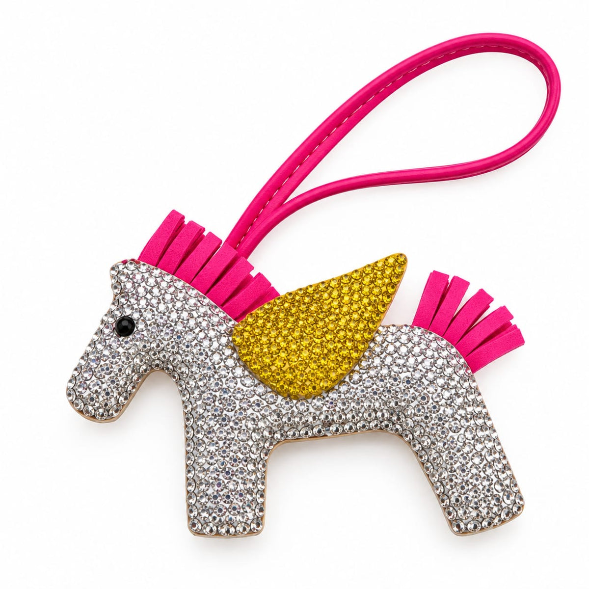 Rhinestone Unicorn Bag Charm
