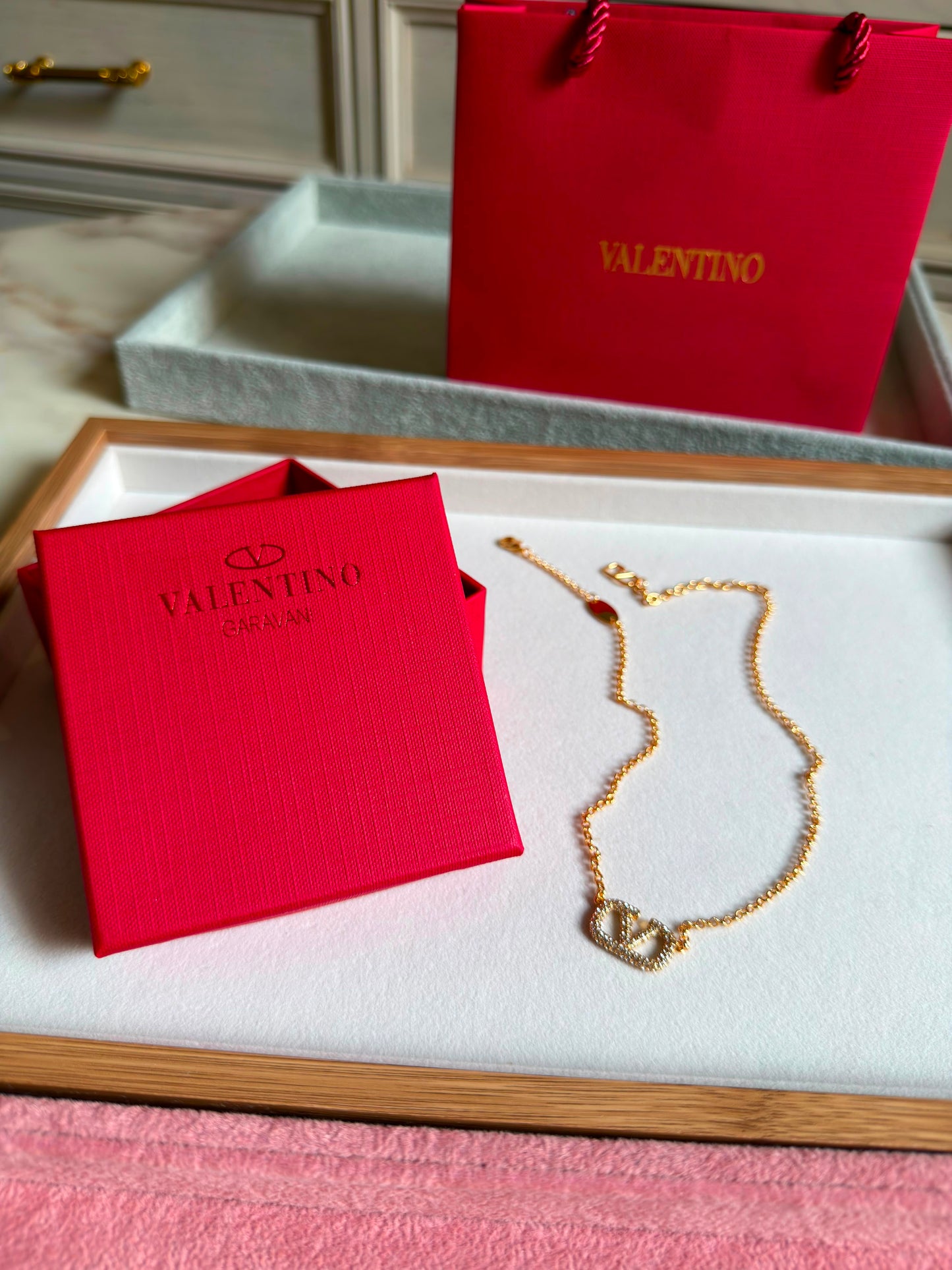 Valentino Garavani VLogo Necklace