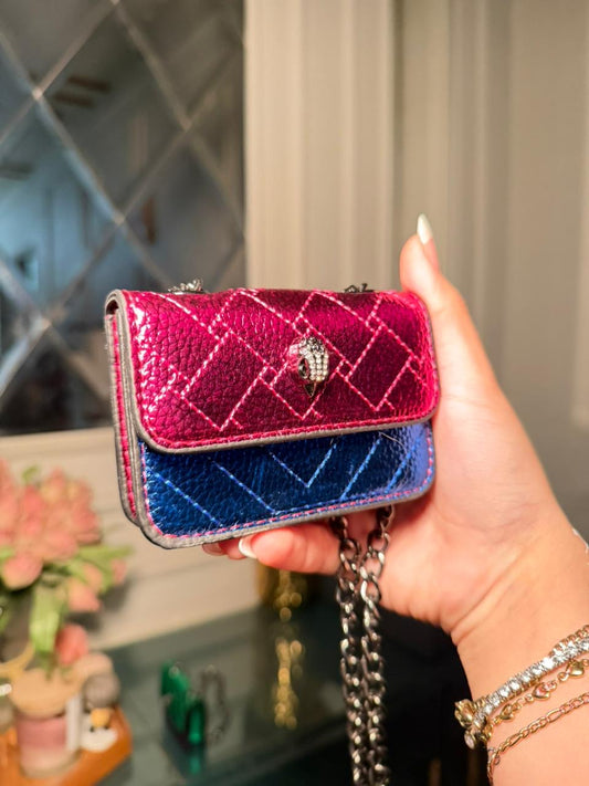 Kurt Geiger Kensington Mini Quilted Bag – Rose Red (IMMEDIATE DELIVERY AVAILABLE)