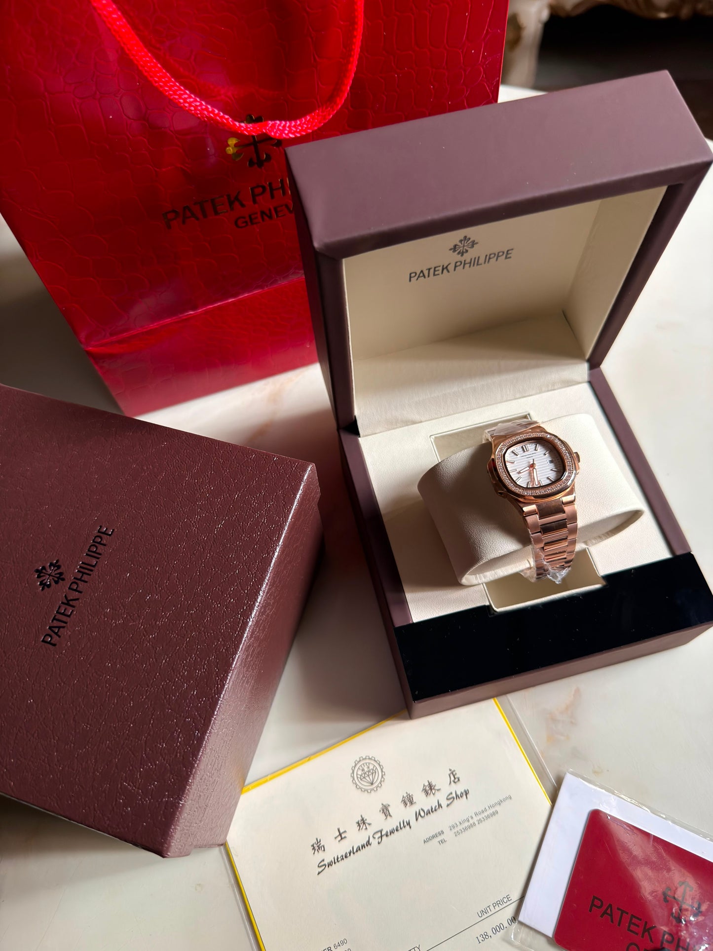 Patek Philippe Nautilus Rose Gold -Lux&Co (With Box & Proper Packaging)