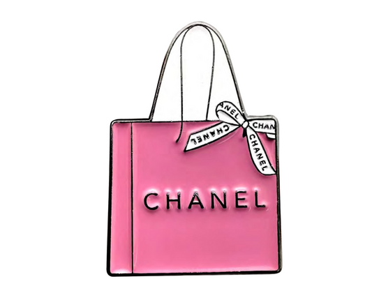 Chanel Pink Shopping Bag – 25×30mm   Metal Phone Sticker