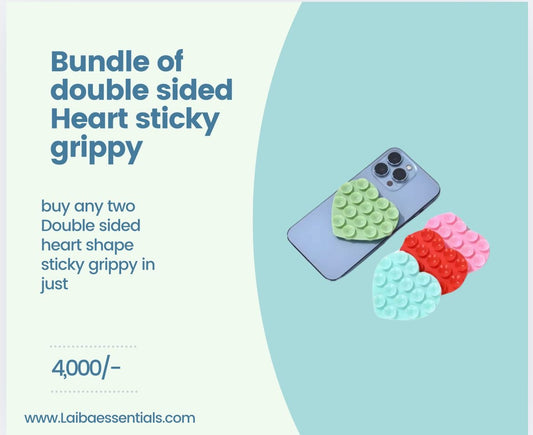 2 Double sided heart stick grippy bundle 1