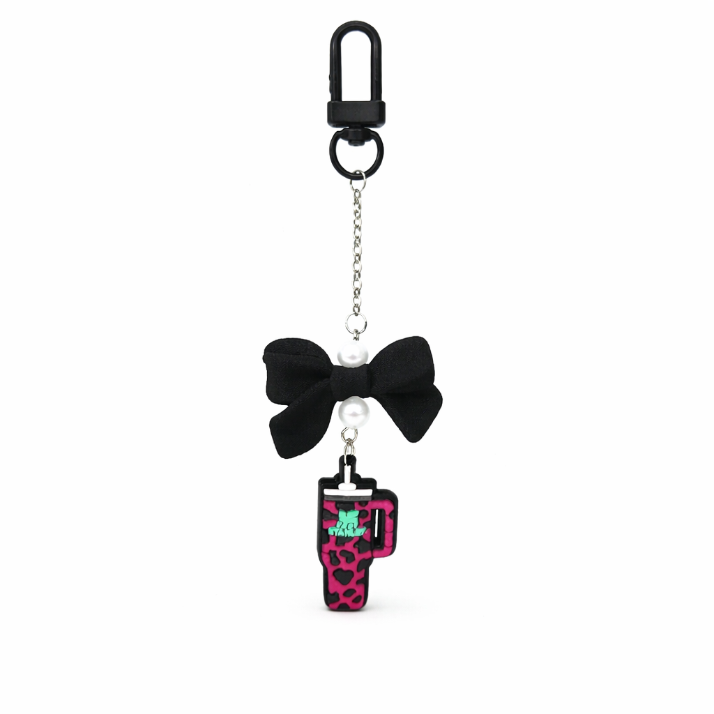 Tumbler charm with  bow