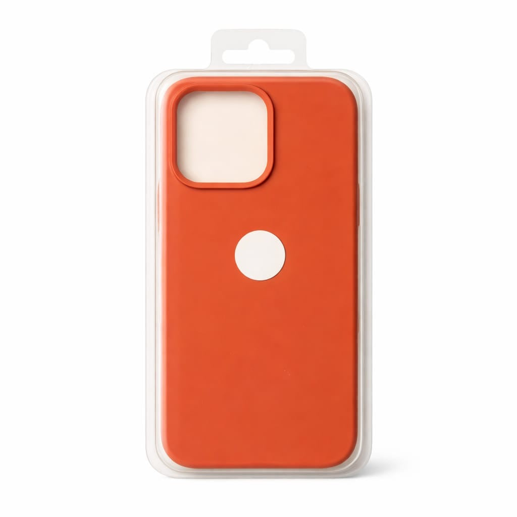 Iphone case Rust Orange 15 pro max silicone