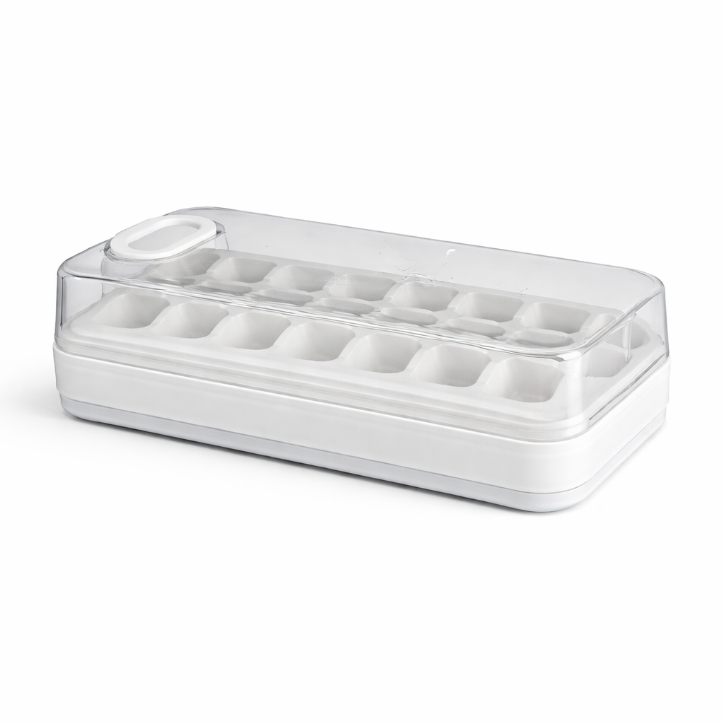Ice cube tray with box