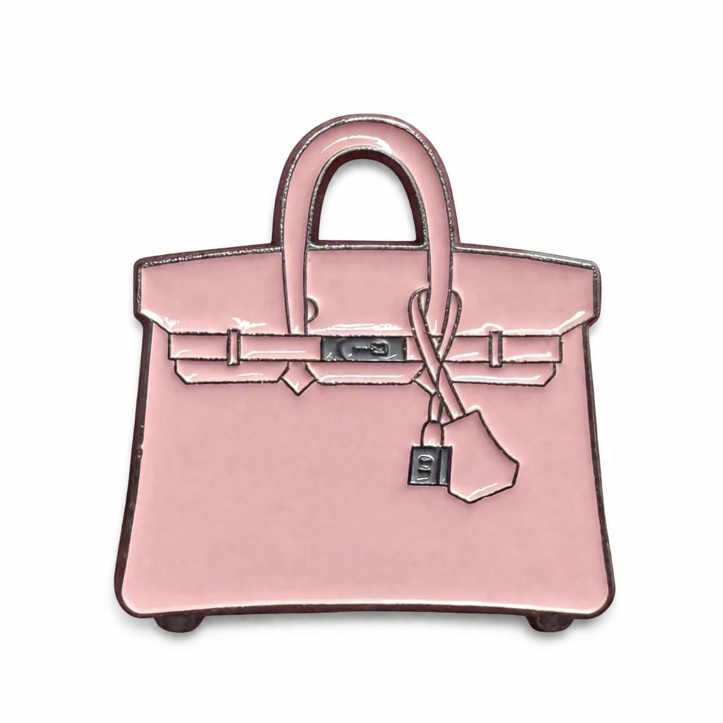 Hermès Birkin Pink Bag – Metal Phone Charm Sticker