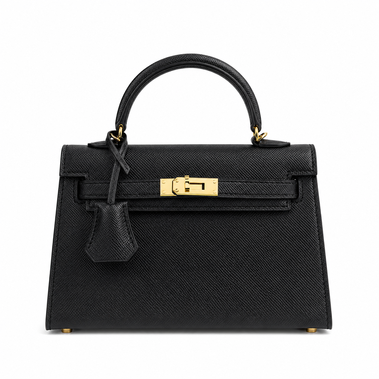 Mini Kelly Bag with Gold Hardware 20cm