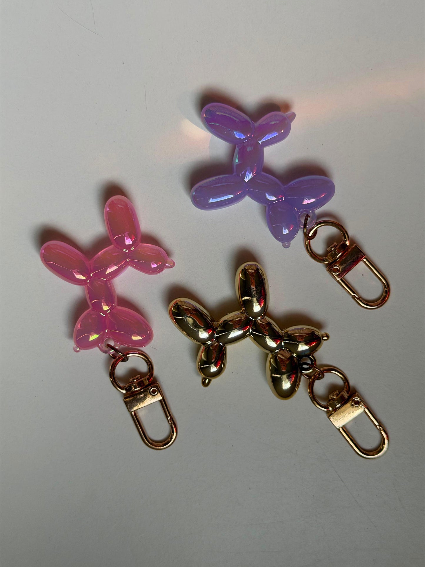 Balloon Dog keychain charm