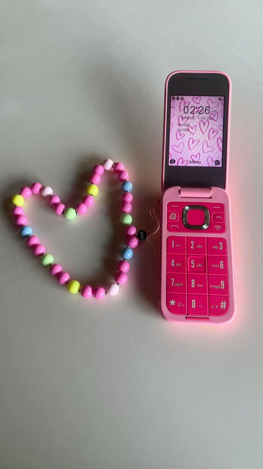 Barbie flip phone set in hot pink (IMMEDIATE DELIVERY AVAILABLE) (WHOLE PAYMENT WILL BE DONE ADVANCED)