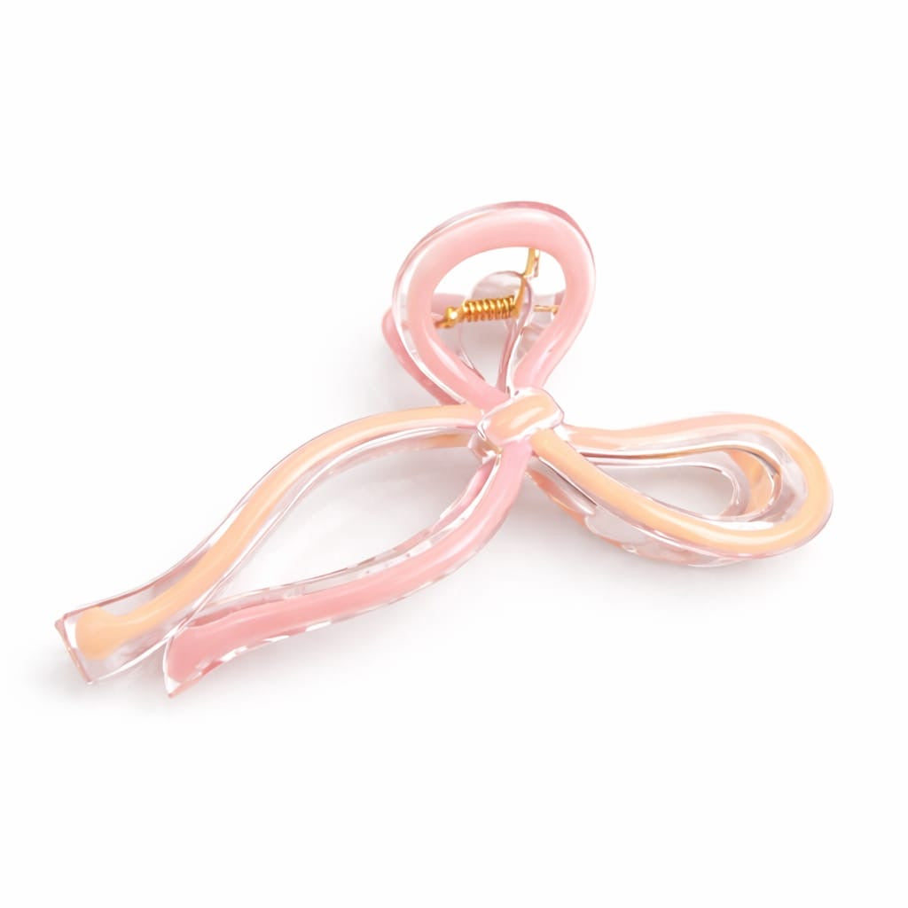Ribbon Bow Hair Claw Clips
