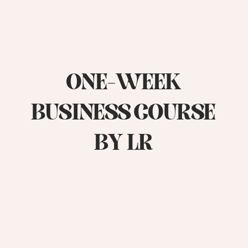 ONE-WEEK BUSINESS COURSE