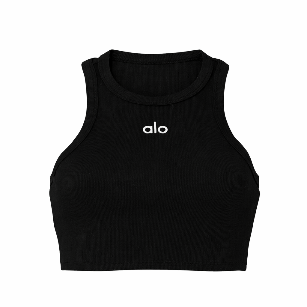Alo ribbed cropped tank top