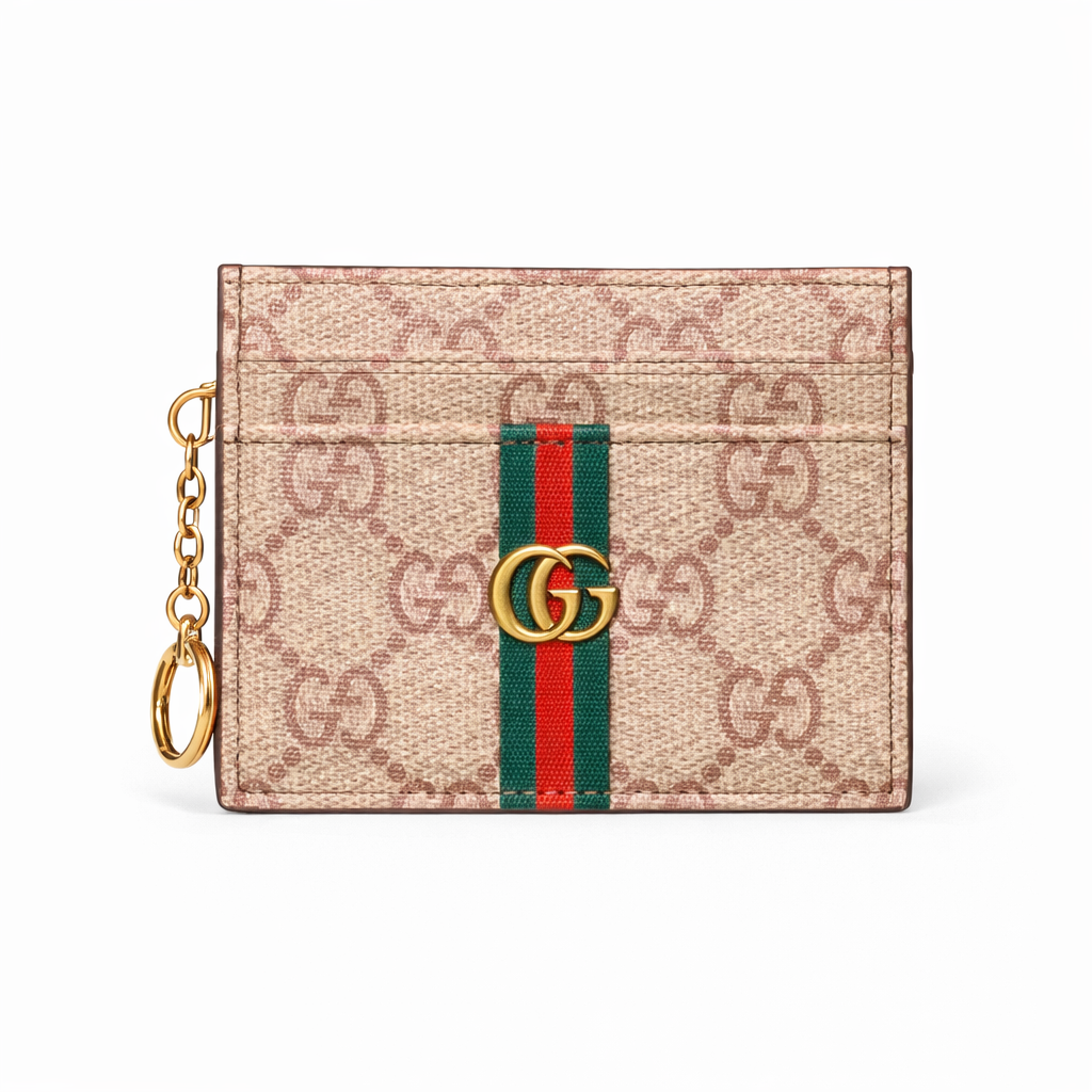 Brown Gucci card holder (with box)
