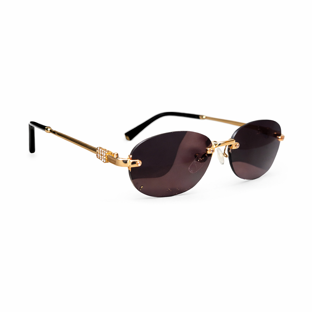Miu Miu Rimless Oval Sunglasses