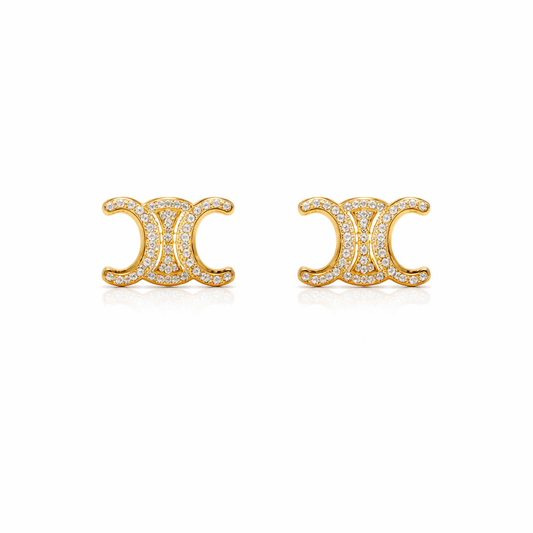 Celine stone studded studs (instock)