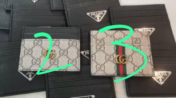 Brown Gucci card holder (with box)