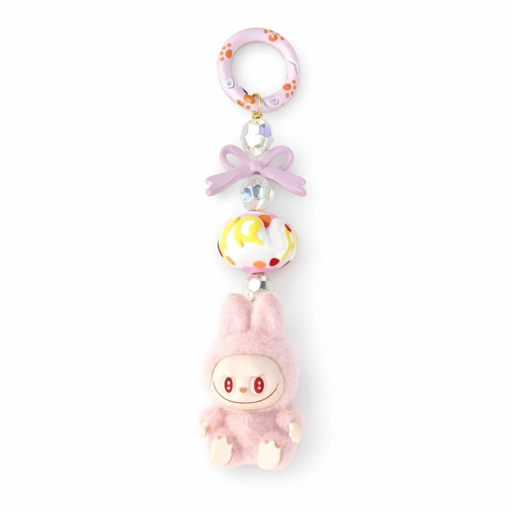Labubu keychain charm