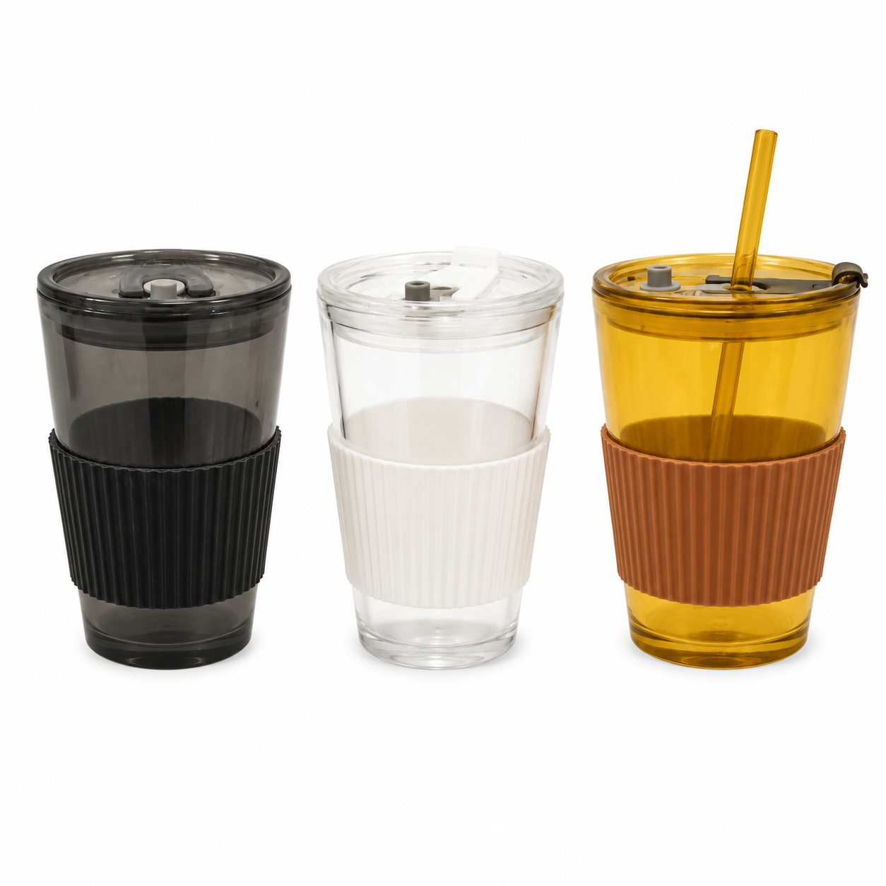 Amber coffee Cup Glass