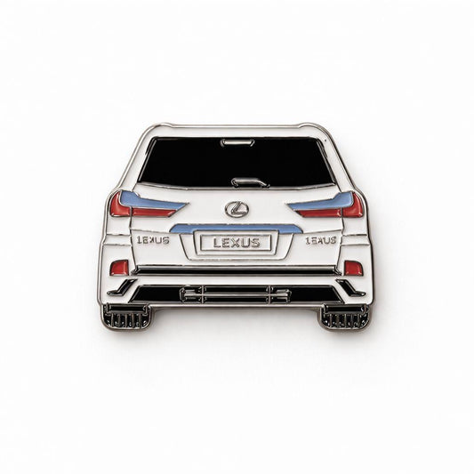 White Lexus Car – Metal Phone Charm Sticker