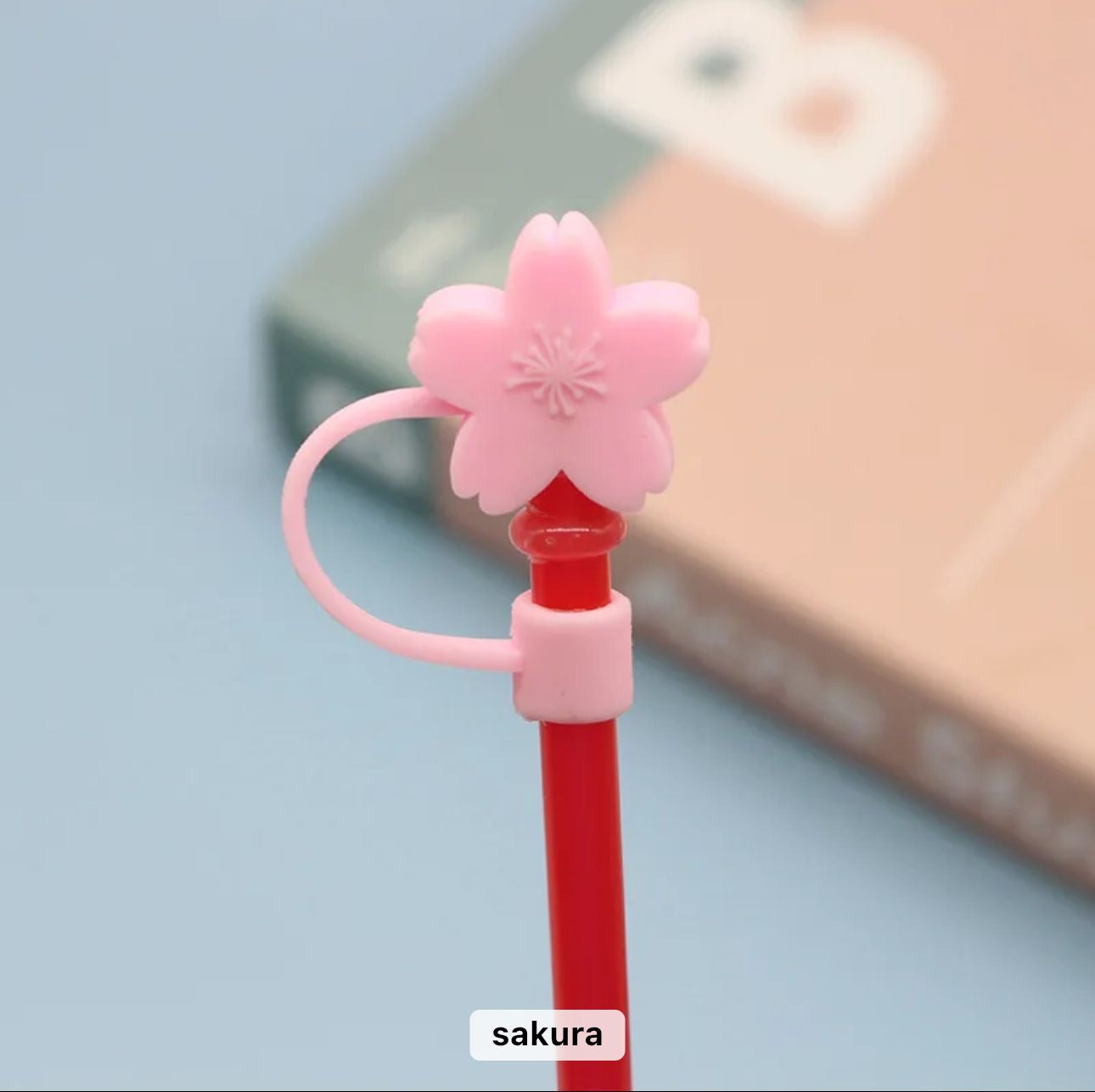 Sakura straw cover