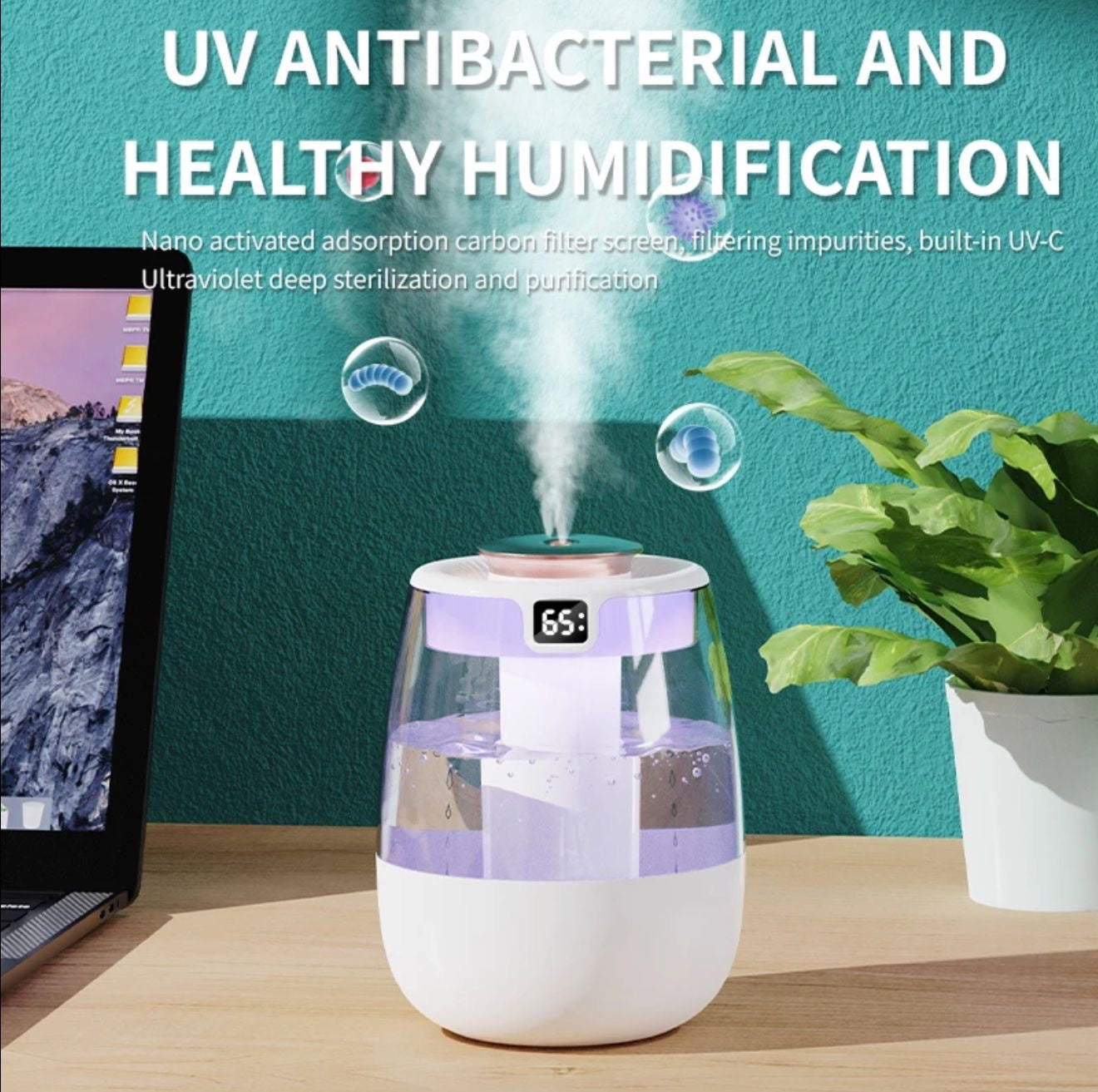 Uv antibacterial and healthy humidifier