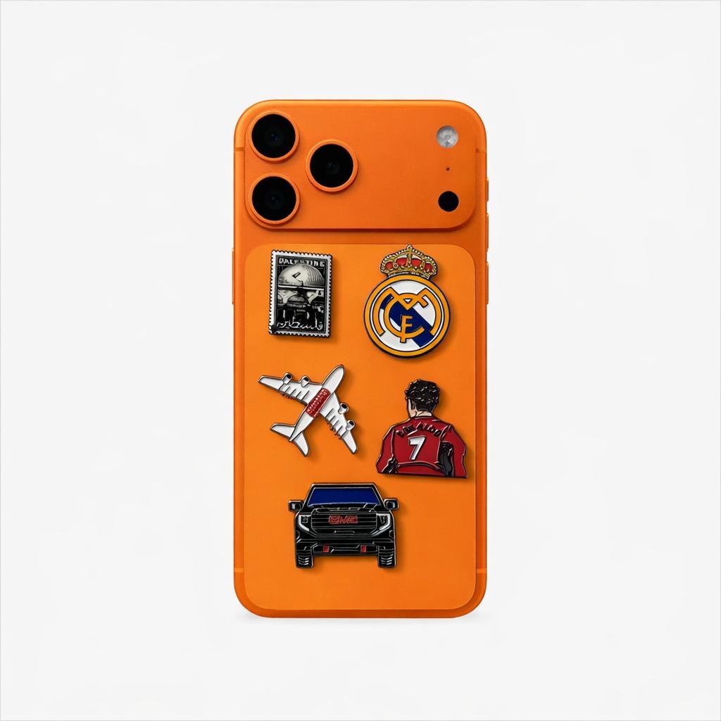 Metal Phone Charm Sticker Pack 
of 5 Bundle 8