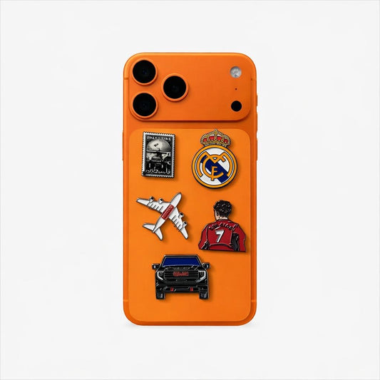 Metal Phone Charm Sticker Pack 
of 5 Bundle 8
