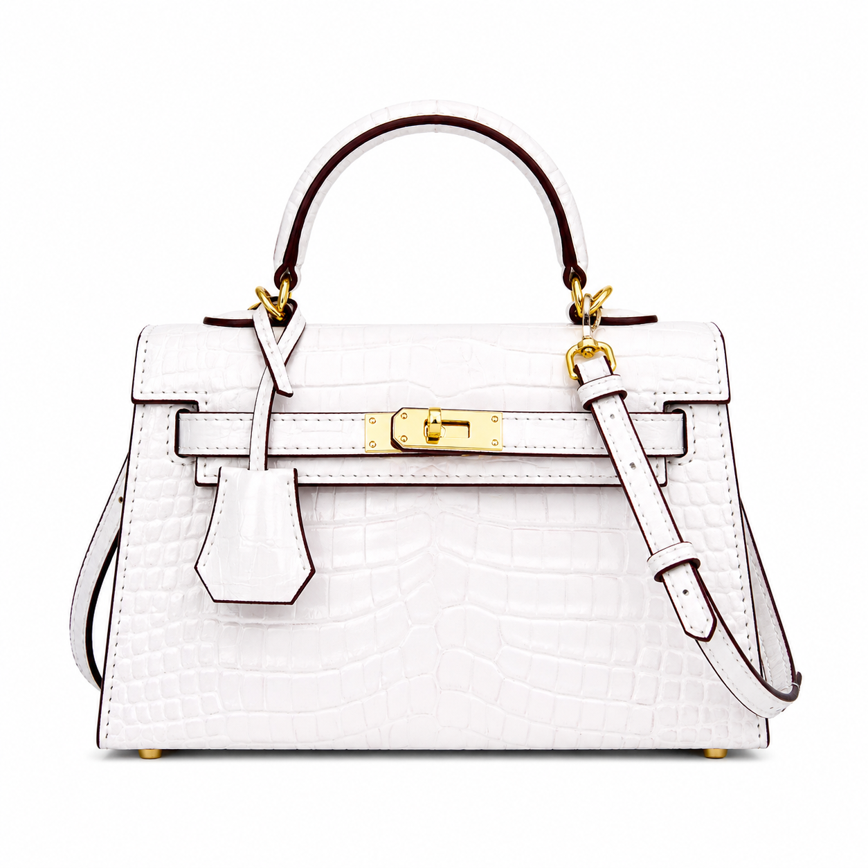 Mini Kelly Textured bag Gold Hardwear (available for immediate delivery)