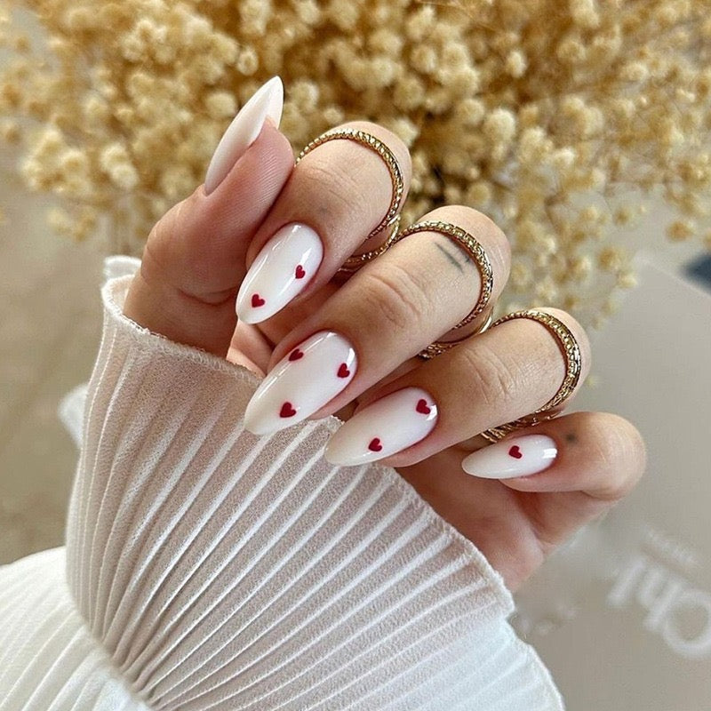 Red heart nails N22