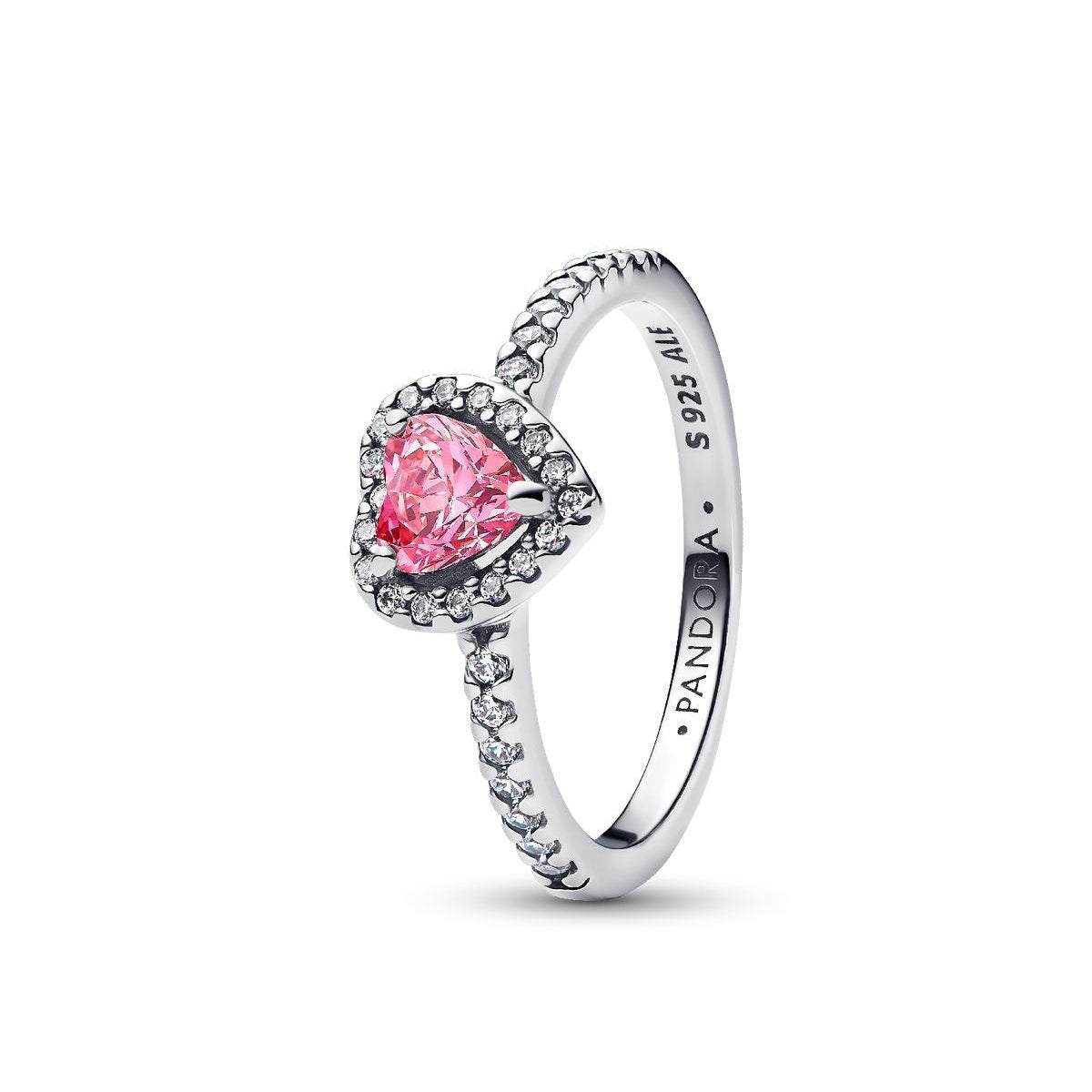 Pandora-Elevated Pink Heart Ring(with box & proper packaging)