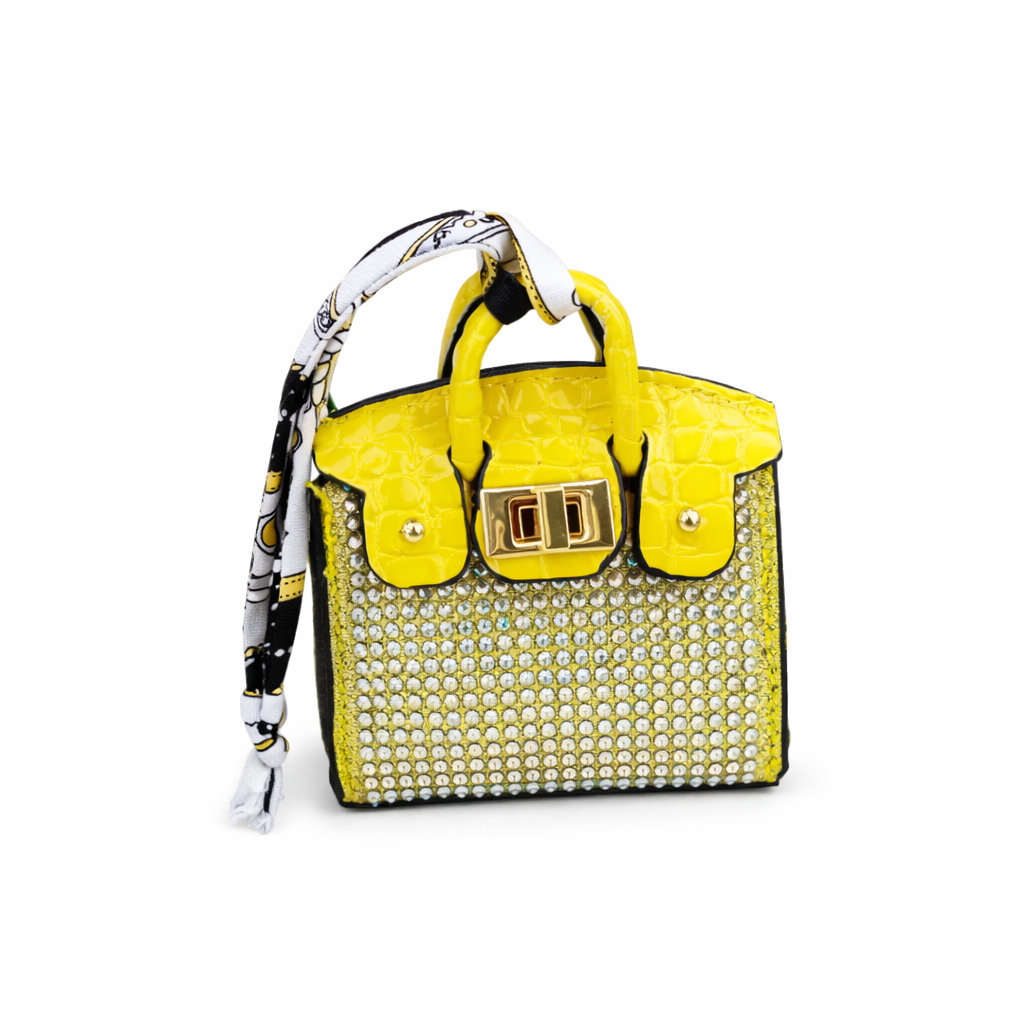Crystal Mini Handbag Charm Keychain