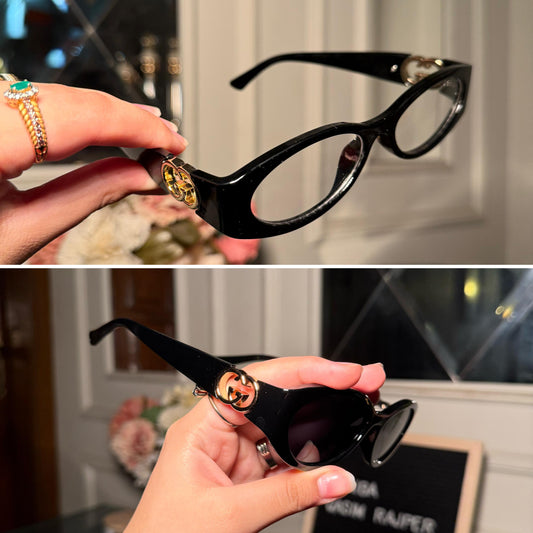 GUCCI PLASTIC FRAME GLASSES