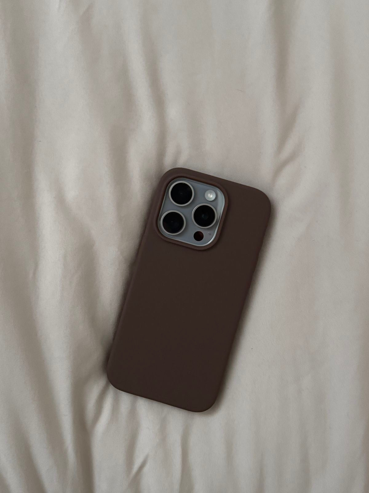 Brown Silicon IPhone case 11 till 17 series
