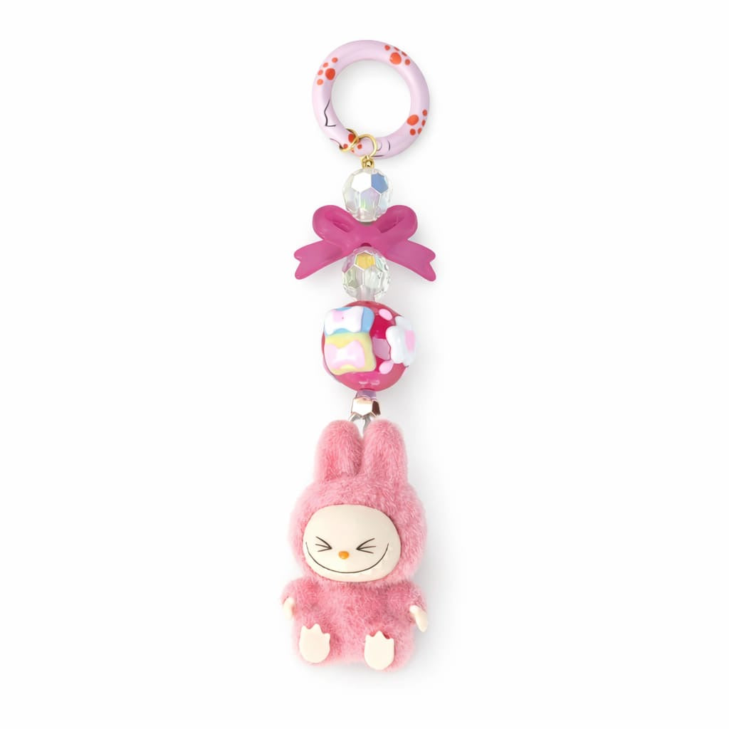 Labubu keychain charm