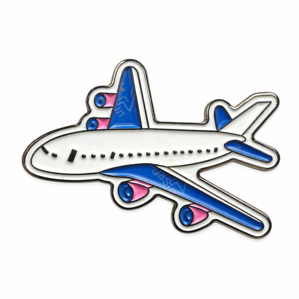 Airplane – Metal Phone Charm Sticker