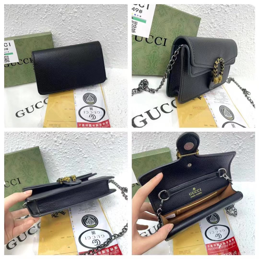 Black Gucci Miguel studded bag