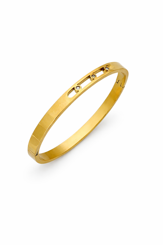 Golden Luxe Cut Bangle
