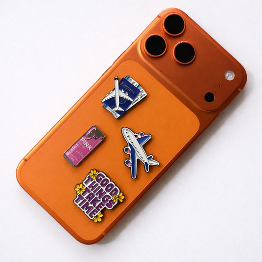 Metal Phone Charm Sticker Pack 
of 4 Bundle 12