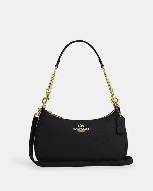 Plain black Coach shoulder bag  (WITH BOX)(15-20 DAYS DELIVERY TIME)