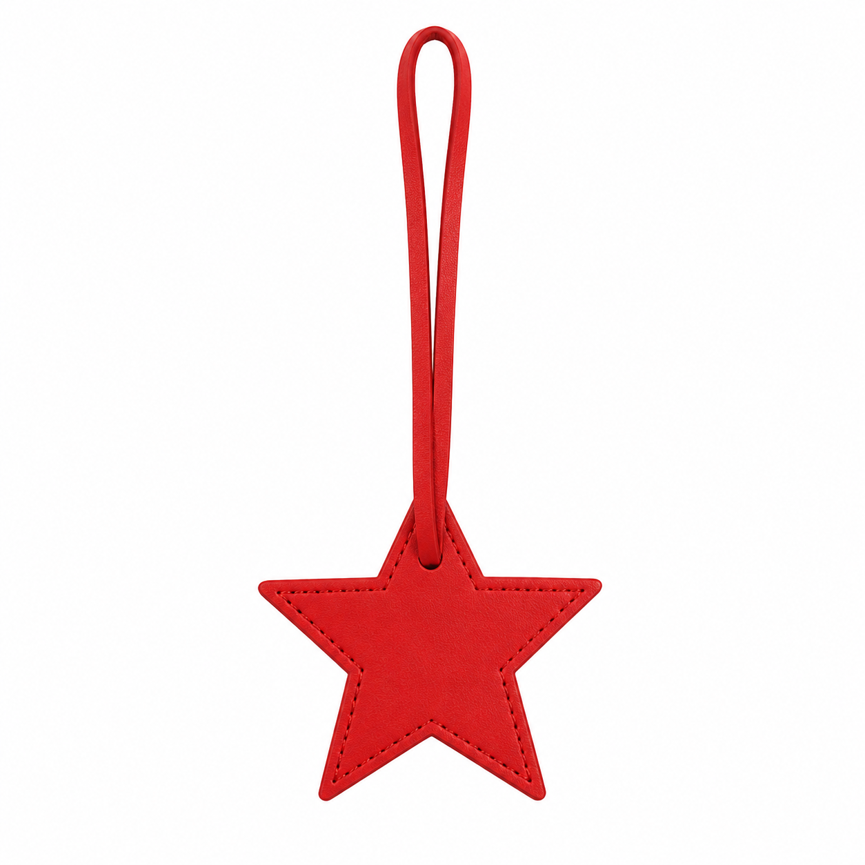 Star Leather Bag Charm