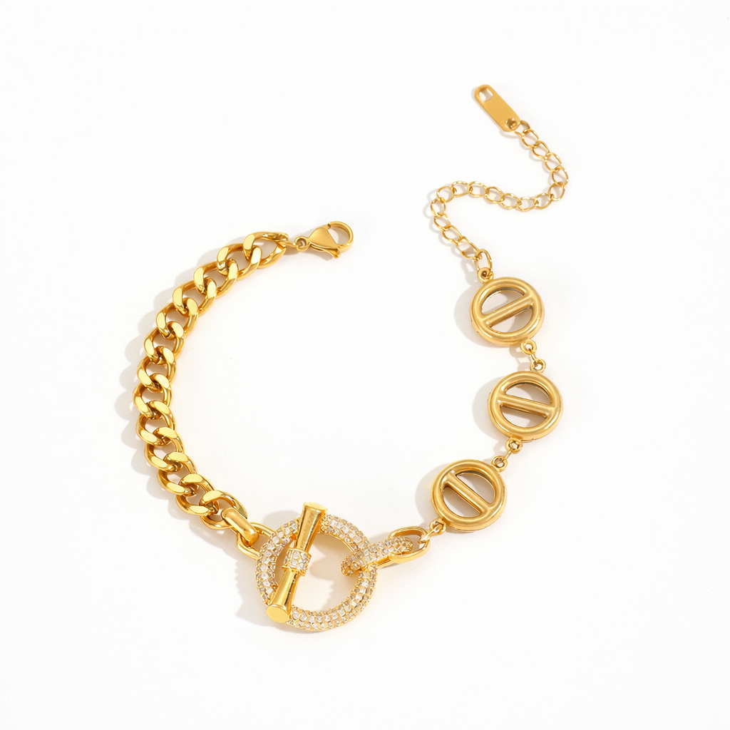 Valencia Gold Link Bracelet