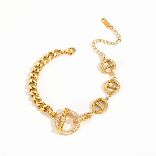 Valencia Gold Link Bracelet